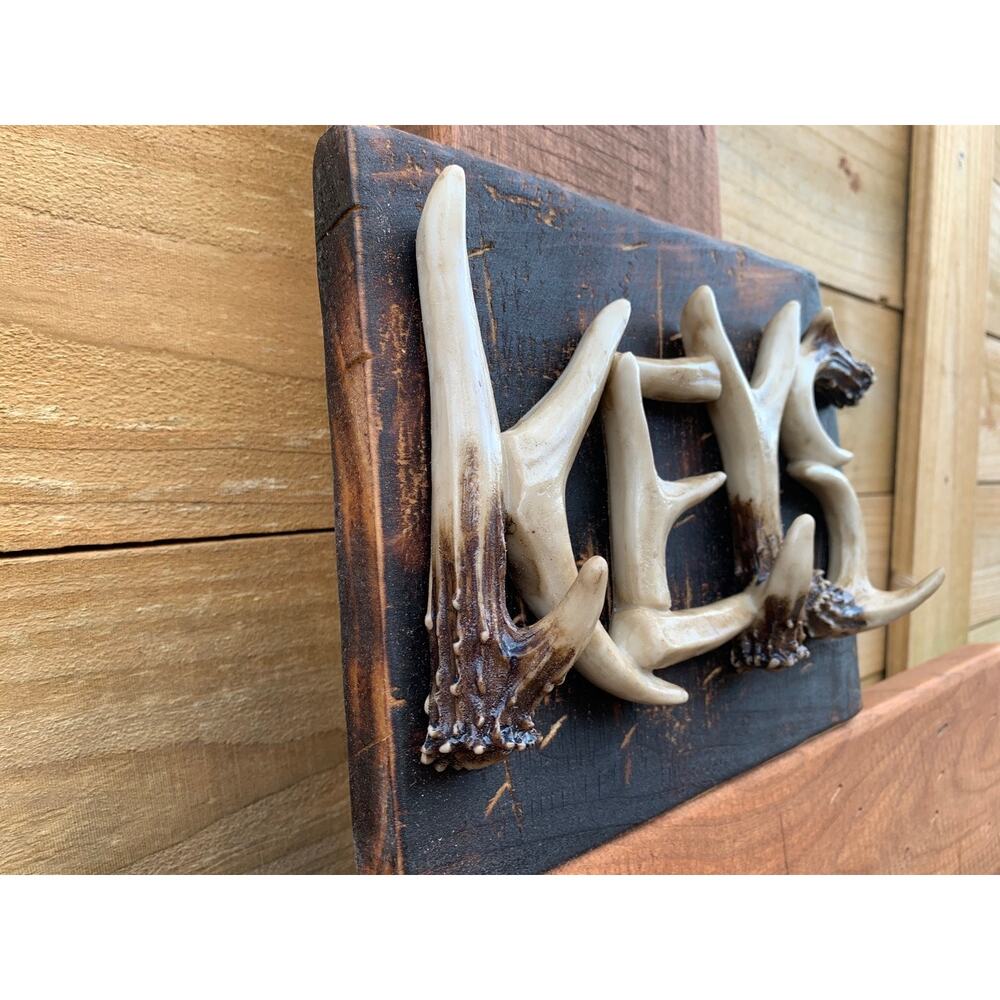 Rustic Deer Antler Horns Keychain Holder - Picture 4 of 8